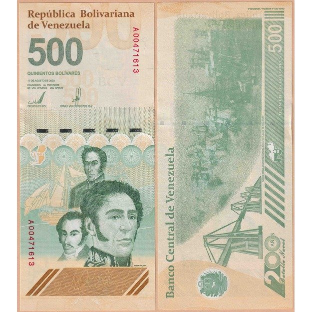 Venesuela 500 bolivarų 2023 p#W121 UNC