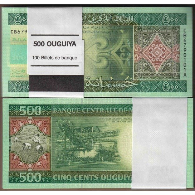 Mauritanija 500 ugijų 2013 p#18 (100 vnt.) UNC