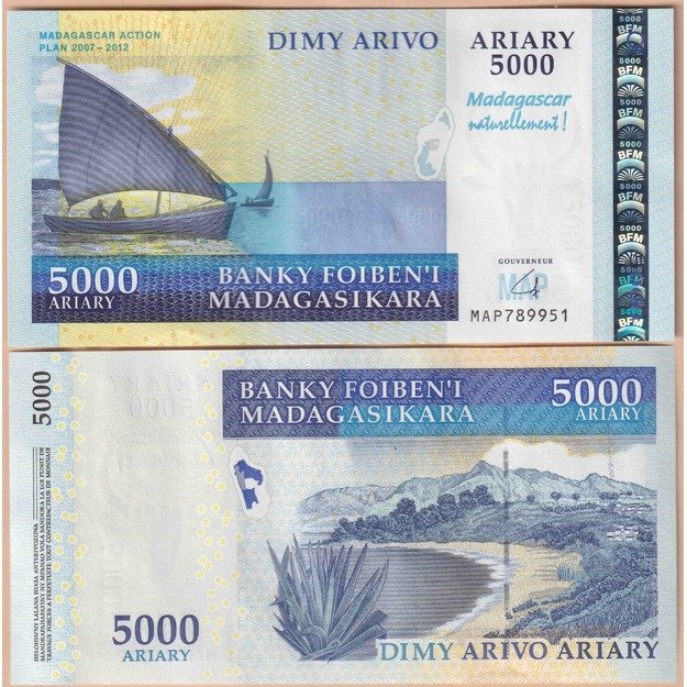 Madagaskaras 5000 ariarių 2008 p#94 veiksmų planas UNC