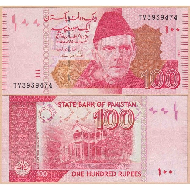 Pakistanas 100 rupijų 2019 (1) p#48 UNC