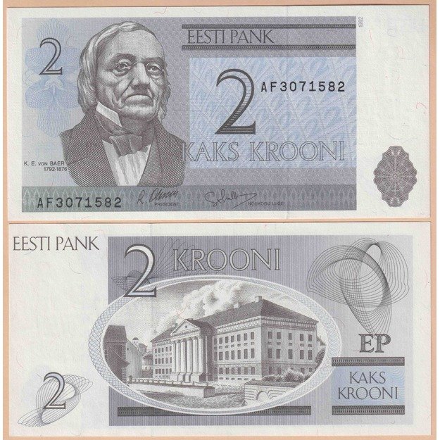 Estija 2 kronos 1992 p#70 UNC