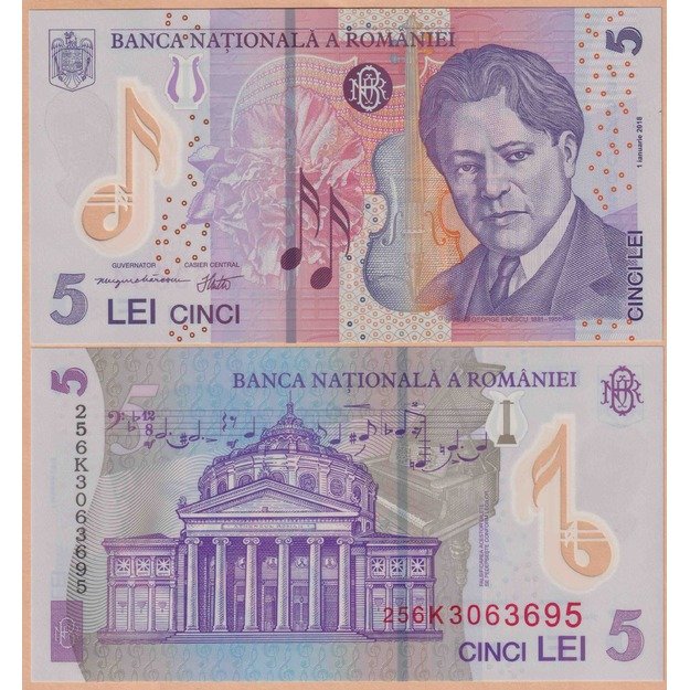 Rumunija 5 lėjos 2025 p#118 UNC