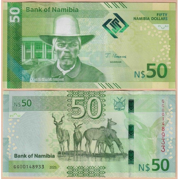 Namibija 50 dolerių 2025 p#W22 UNC