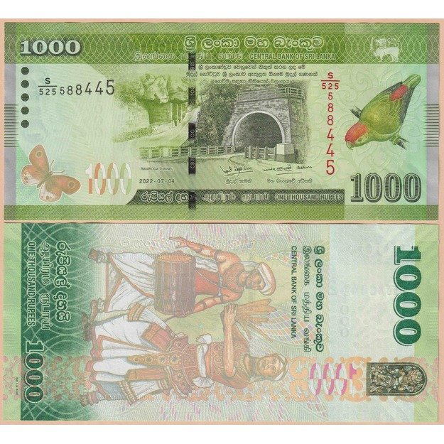 Šri Lanka 1000 rupijų 2022 p#127 UNC