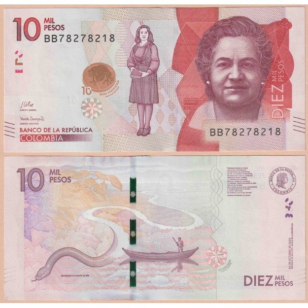 Kolumbija 10000 pesų 2023 p#460 UNC