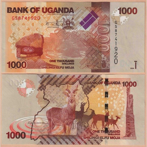 Uganda 1000 šilingų 2024 p#49 UNC