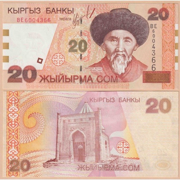 Kirgizstanas 20 somų 2002 p#19 UNC