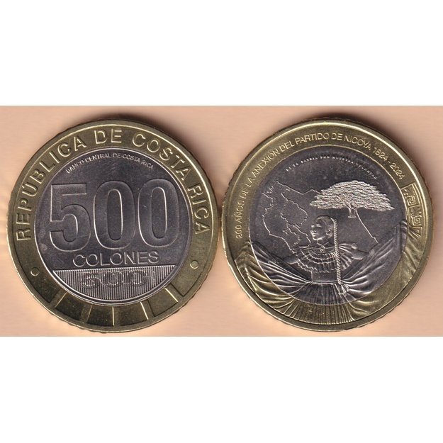 Kosta Rika 500 kolonų 2024 km#new 200-osios Partido de Nicoya prijungimo prie Kosta Rikos metinės UNC