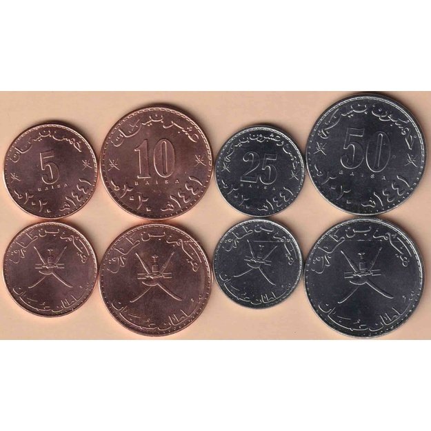 Omanas 4 monetų 2020 rinkinys km#199-202 UNC