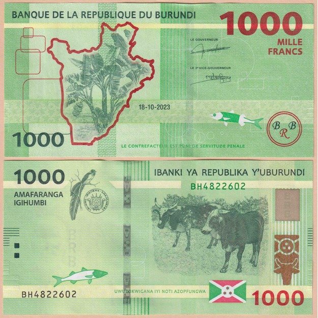 Burundis 1000 frankų 2023 p#51 UNC