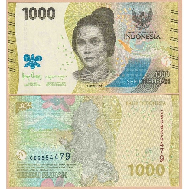 Indonezija 1000 rupijų  2024 p#W162 UNC