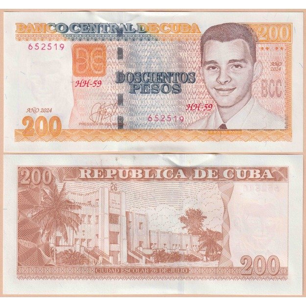Kuba 200 pesų 2024 (1) p#130 UNC
