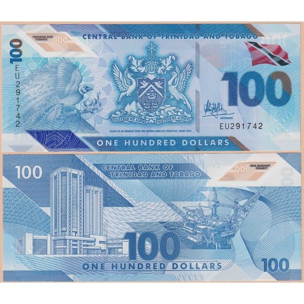 Trinidadas ir Tobagas 100 dolerių 2019 p#W65 UNC