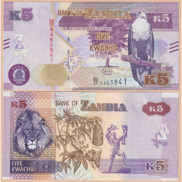 Zambija 5 kvačos 2020 p#57 UNC