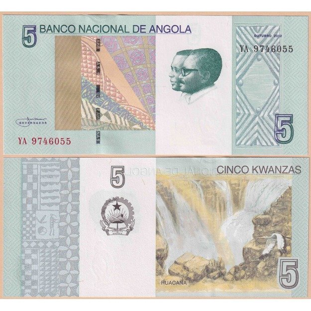 Angola 5 kvanzos 2012 p#151A UNC