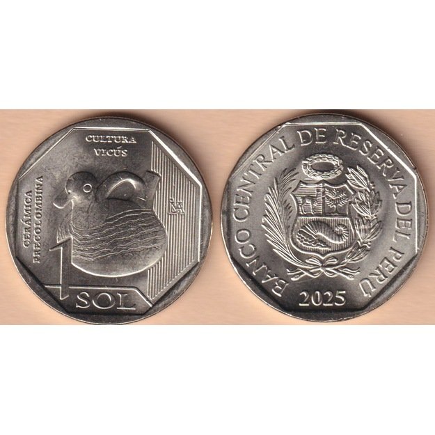 Peru 1 solis 2025 Peru ikikolumbinė keramika – „vicus ceramics“ UNC