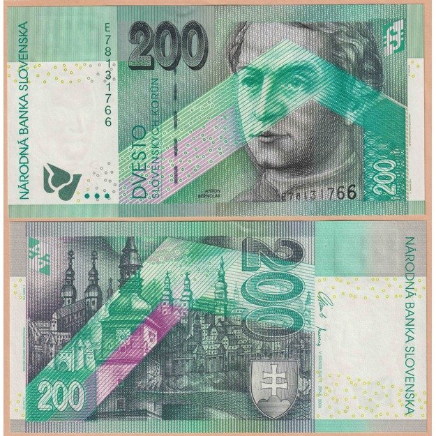 Slovakija 200 kronų 2006 p#45 UNC