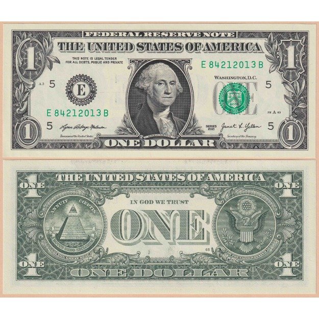 Jungtinės Amerikos Valstijos 1 doleris 2021 "E" p#W549 UNC