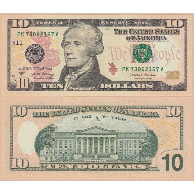 Jungtinės Amerikos Valstijos 10 dolerių 2017 p#W545B UNC