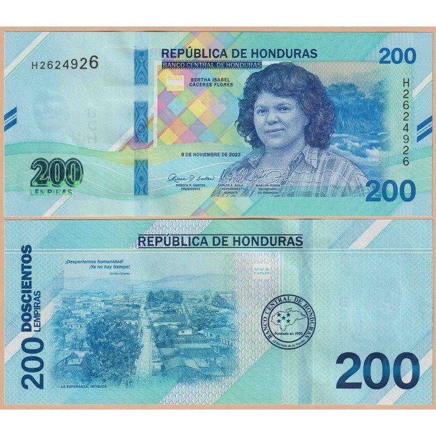 Hondūras 200 lempirų 2023 p#W114 UNC