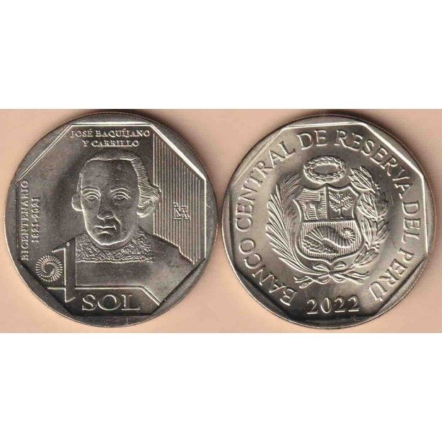 Peru 1 solis 2022 km#435 José Baquíjano y Carrillo UNC