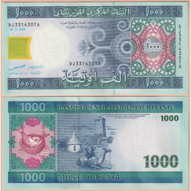 Mauritanija 1000 ugijų 2006 p#13b UNC