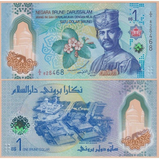 Brunėjus 1 ringitas  2024 p#W41 UNC