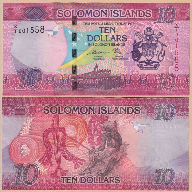 Saliamono Salos 10 dolerių 2017 p#W33(1)r UNC REPLACEMENT