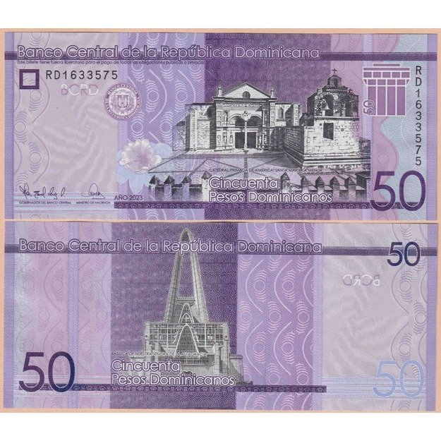 Dominikos Respublika 50 pesų 2023 p#189 UNC