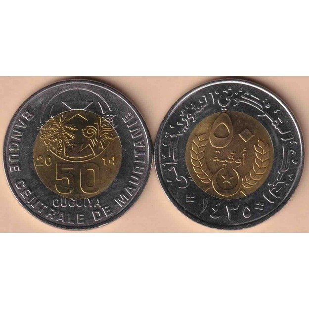 Mauritanija 50 ugijų 2014 km#9 UNC