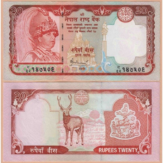 Nepalas 20 rupijų 2006 p#55 UNC