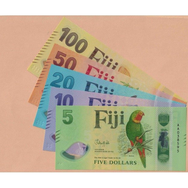 Fidžis 5 banknotų 2026 rinkinys p#W125-p#W129 UNC