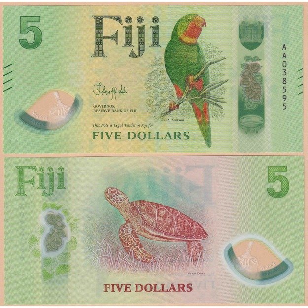 Fidžis 5 banknotų 2026 rinkinys p#W125-p#W129 UNC 1