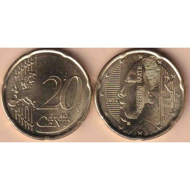 Prancūzija 20 euro centų 2024 km#3324 UNC