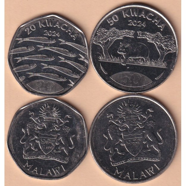 Malavis 2 monetų 2024 rinkinys UNC