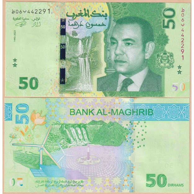 Marokas 50 dirhamų 2023 p#W80 UNC