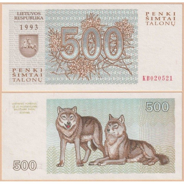 Lietuva 500 talonų 1993 p#46 UNC