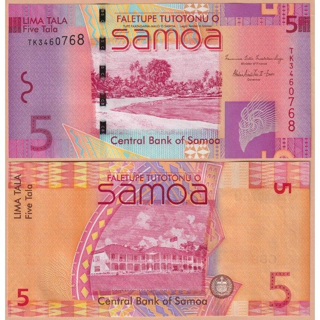Samoa 5 talos 2008-2017 p#38b UNC