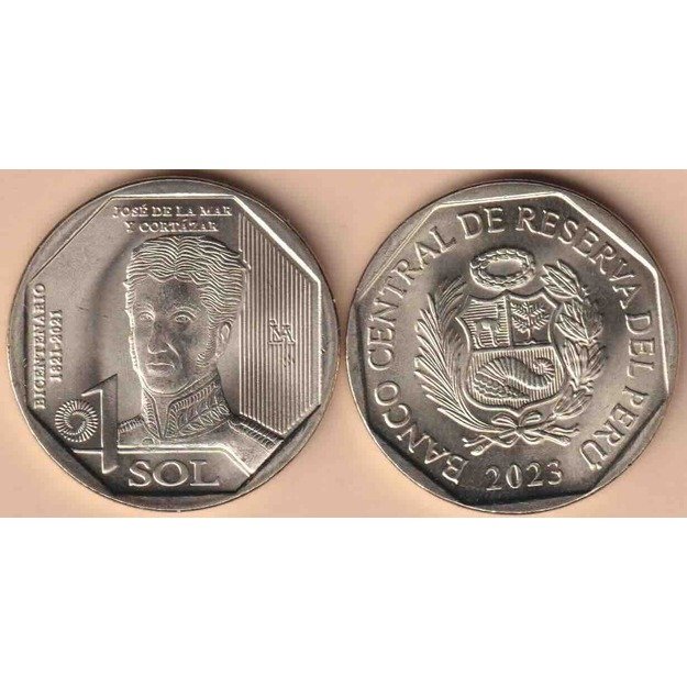 Peru 1 solis 2023 km#438 José De La Mar y Cortázar UNC