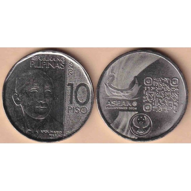 Filipinai 10 pesų 2026 km#new ASEAN pirmininkavimas UNC
