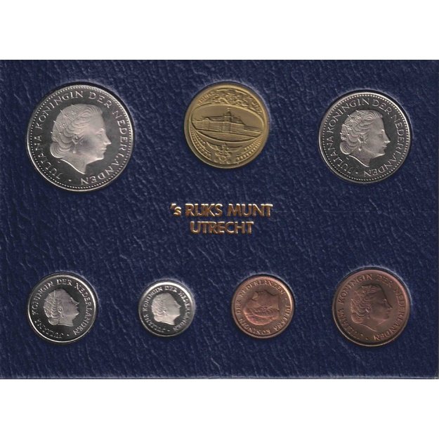 Nyderlandai 6 monetų 1980 rinkinys km#180-191 UNC