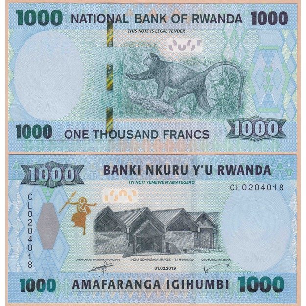 Ruanda 1000 frankų 2019 p#39 UNC