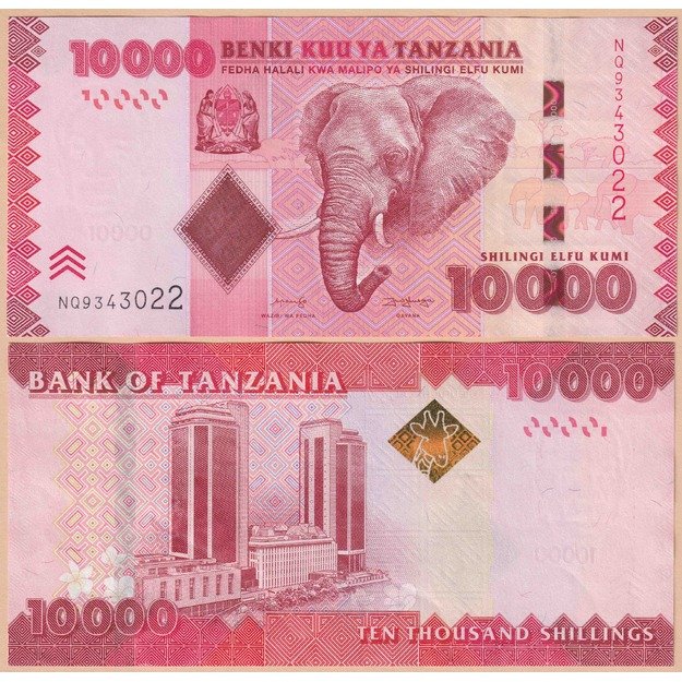 Tanzanija 10000 šilingų 2020 p#44 UNC