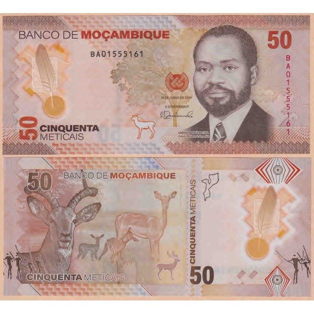 Mozambikas 50 metikalių 2024 p#W156 UNC