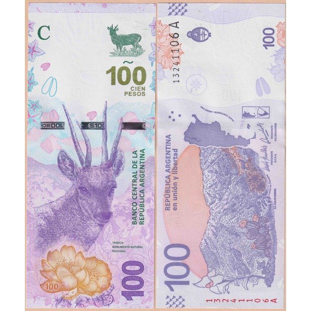 Argentina 100 pesų 2018 p#W363A UNC