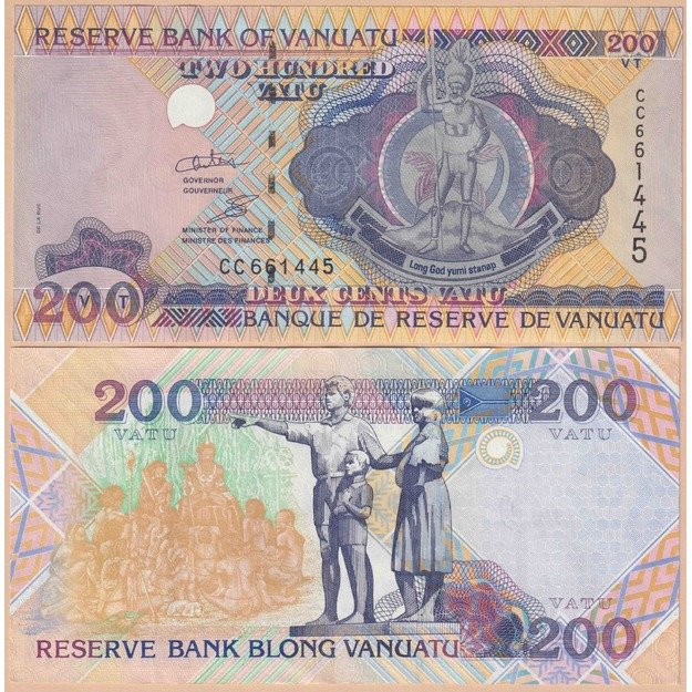 Vanuatu 200 vatų 2006 p#8c UNC