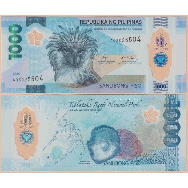 Filipinai 1000 pesų 2024 p#W241 UNC