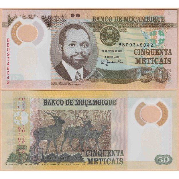 Mozambikas 50 metikalių 2017 p#150 UNC