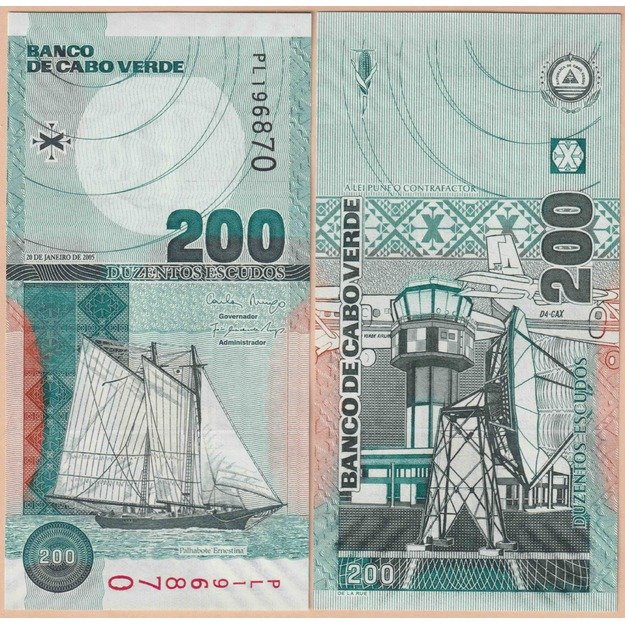 Žaliasis Kyšulys 200 eskudų 2005 p#68 UNC