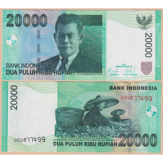 Indonezija 20000 rupijų  2009 p#144f UNC